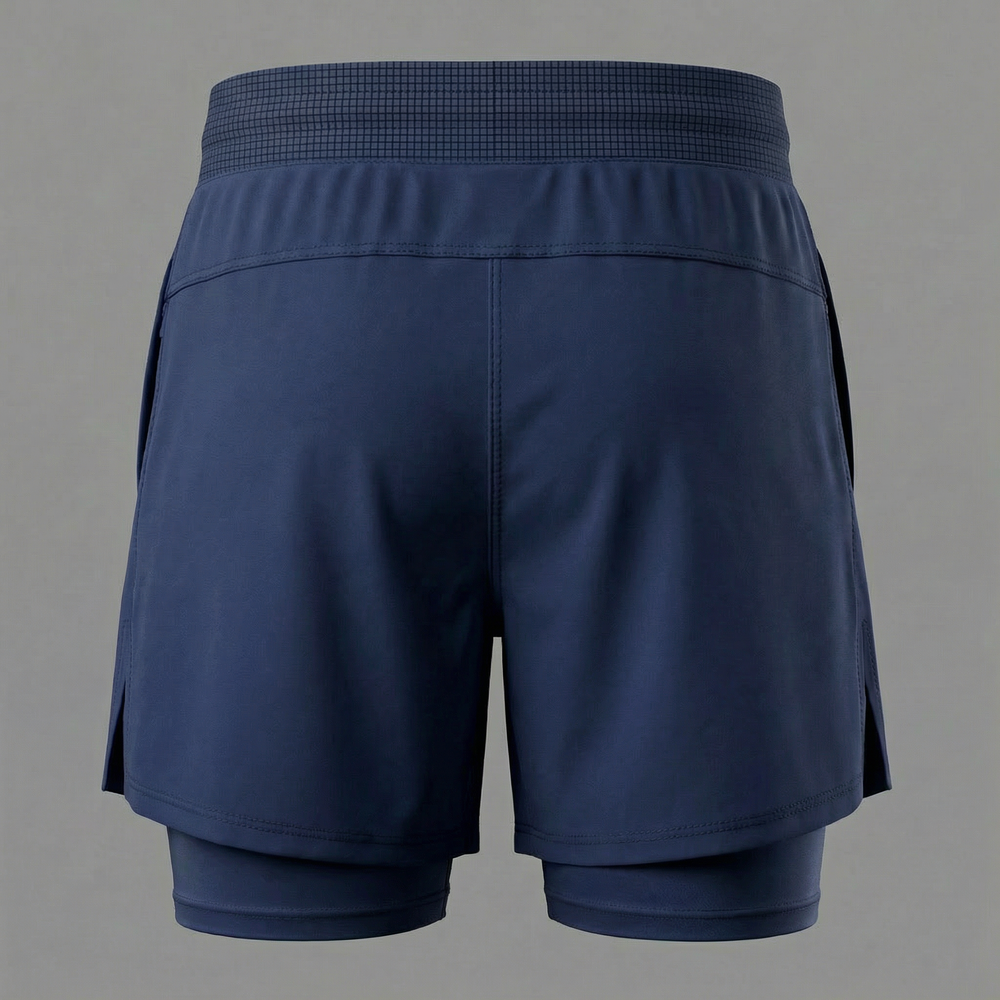 Pro 2-in-1 Running Shorts, Back Mockup