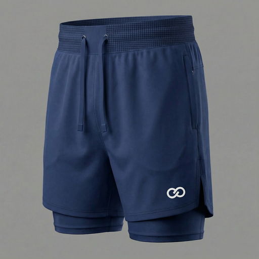 Pro 2-in-1 Running Shorts, Half Front Mockup