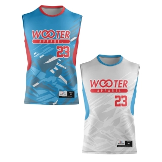 Reversible Sleeveless Crew Neck Volleyball Jerseys