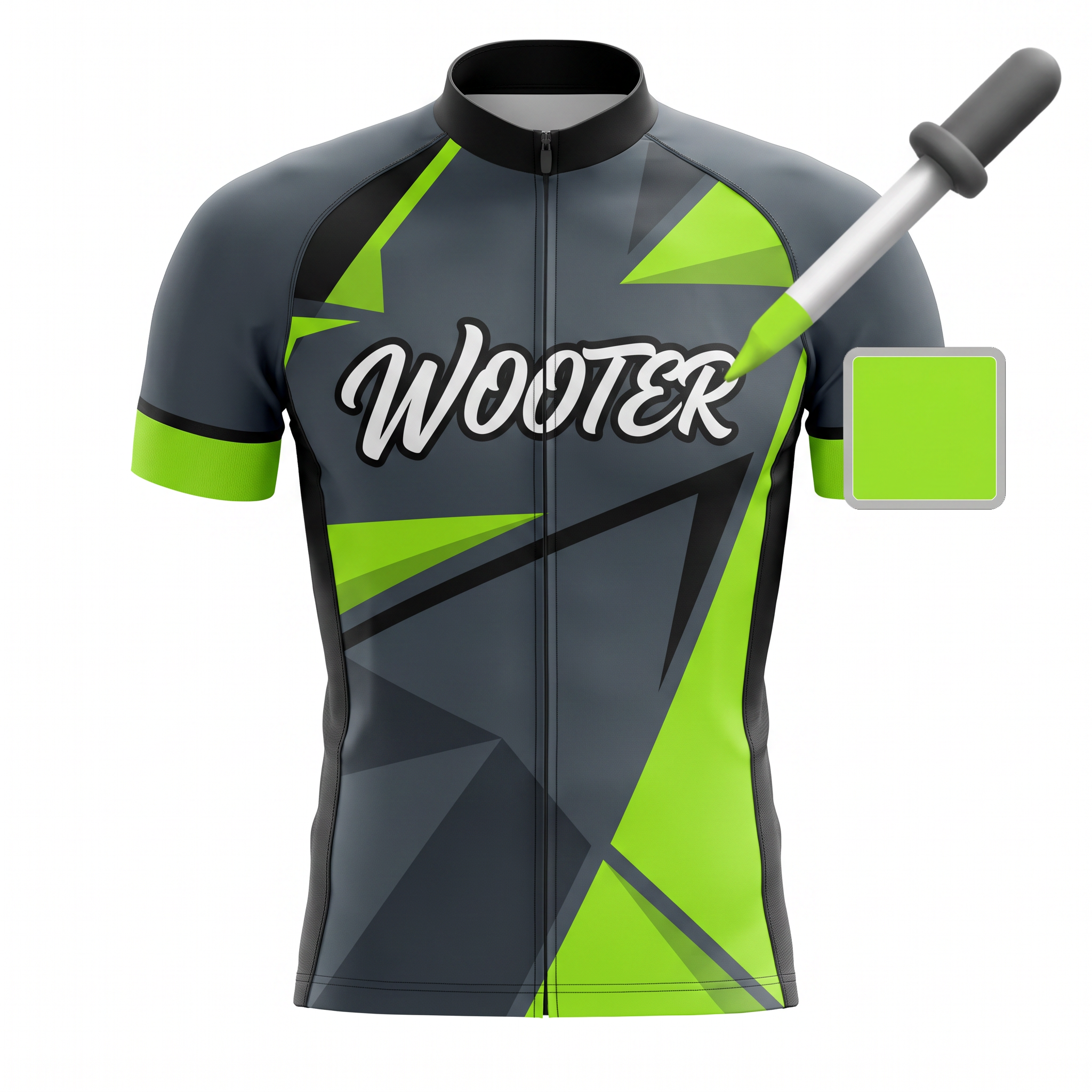Design your own cycling jerseys and cycling uniforms online with Wooter Apparel. You can work with our custom uniform designers free of charge or design it yourself using our cycling jersey design tool.
