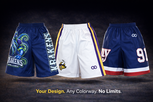 Custom flag football shorts design customization