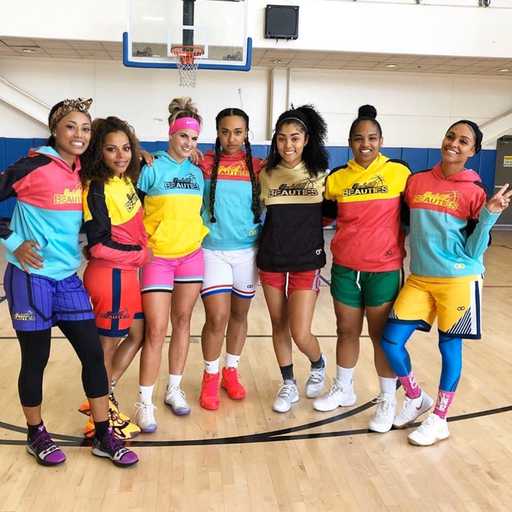 Women team wearing multi-color custom hoodies