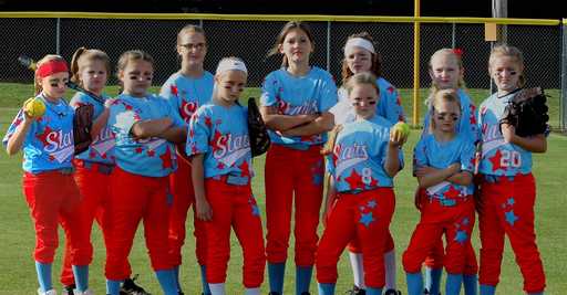 Team wearing blue 2 button baseball jerseys with red pants