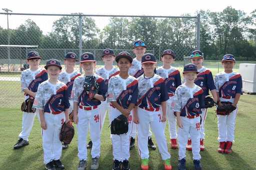 Baseball players wearing white 2 button baseball jerseys outdoors