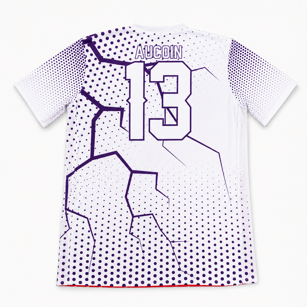 Custom Reversible Soccer Jerseys Crew Neck side B back view