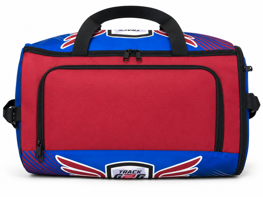 custom softball duffle bag top view
