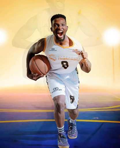 Basketball player running in white custom design athletic shorts