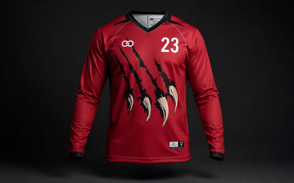 Custom Long Sleeve V-Neck Soccer Jerseys