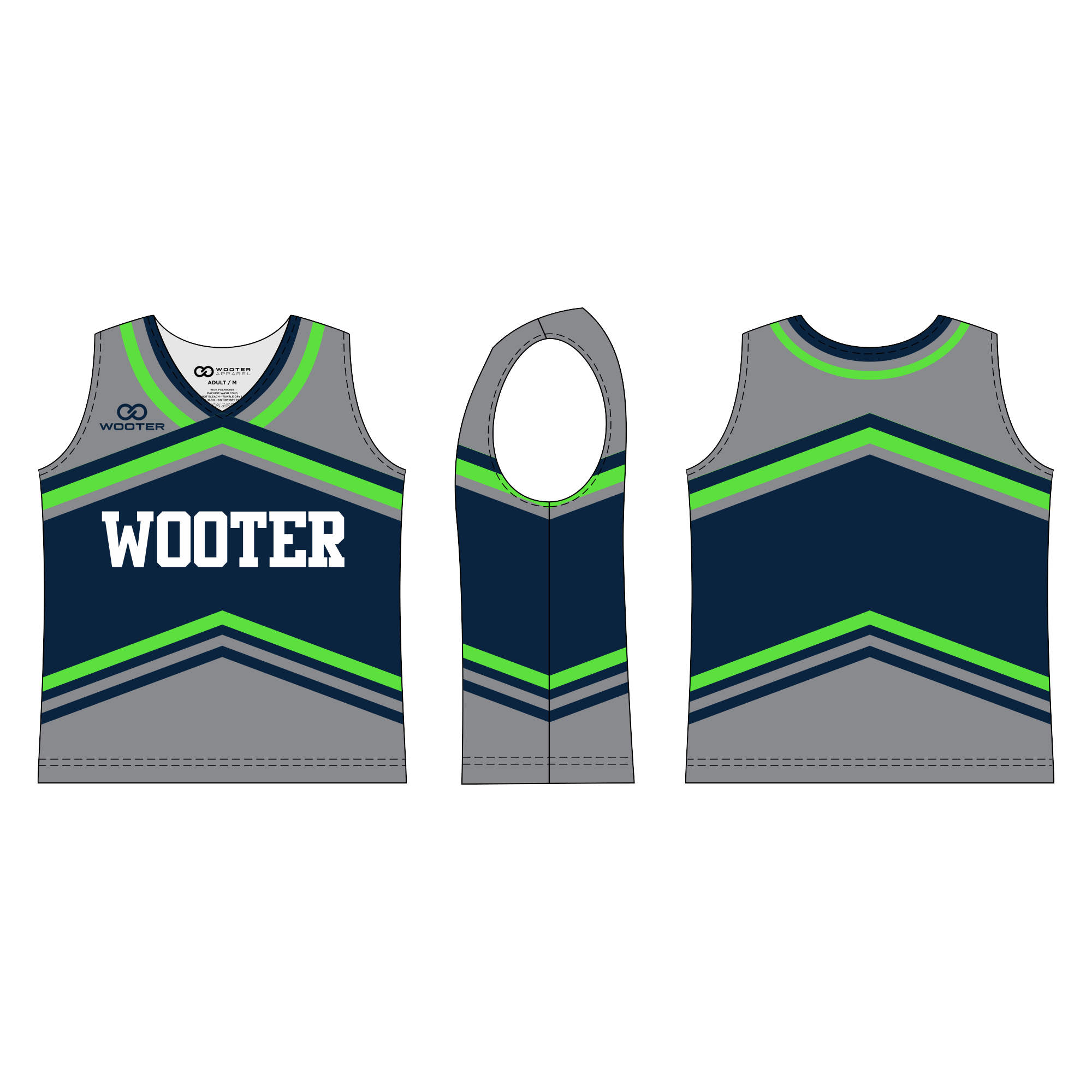 Custom Sleeveless Cheerleading Shells - 008