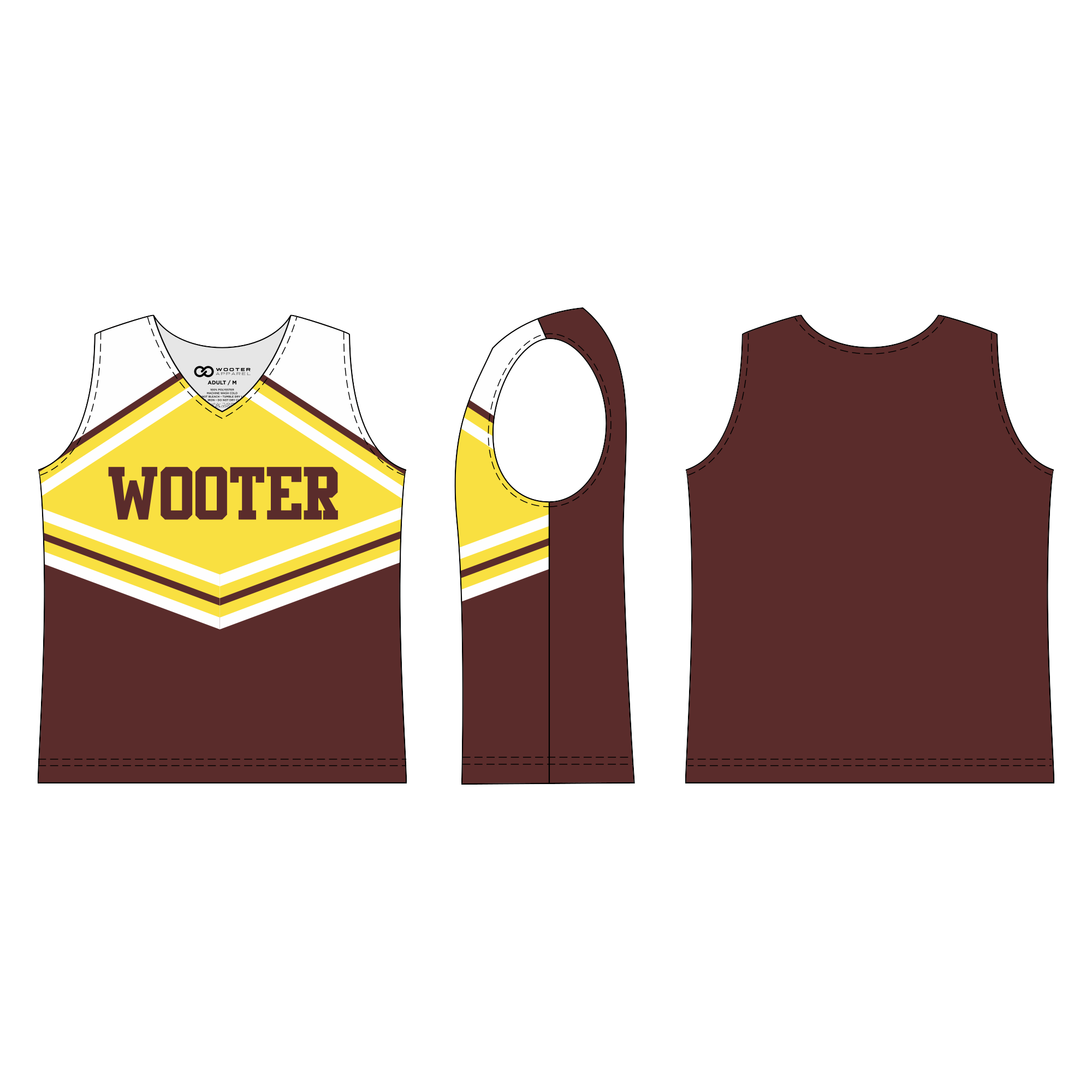Custom Sleeveless Cheerleading Shells - 015