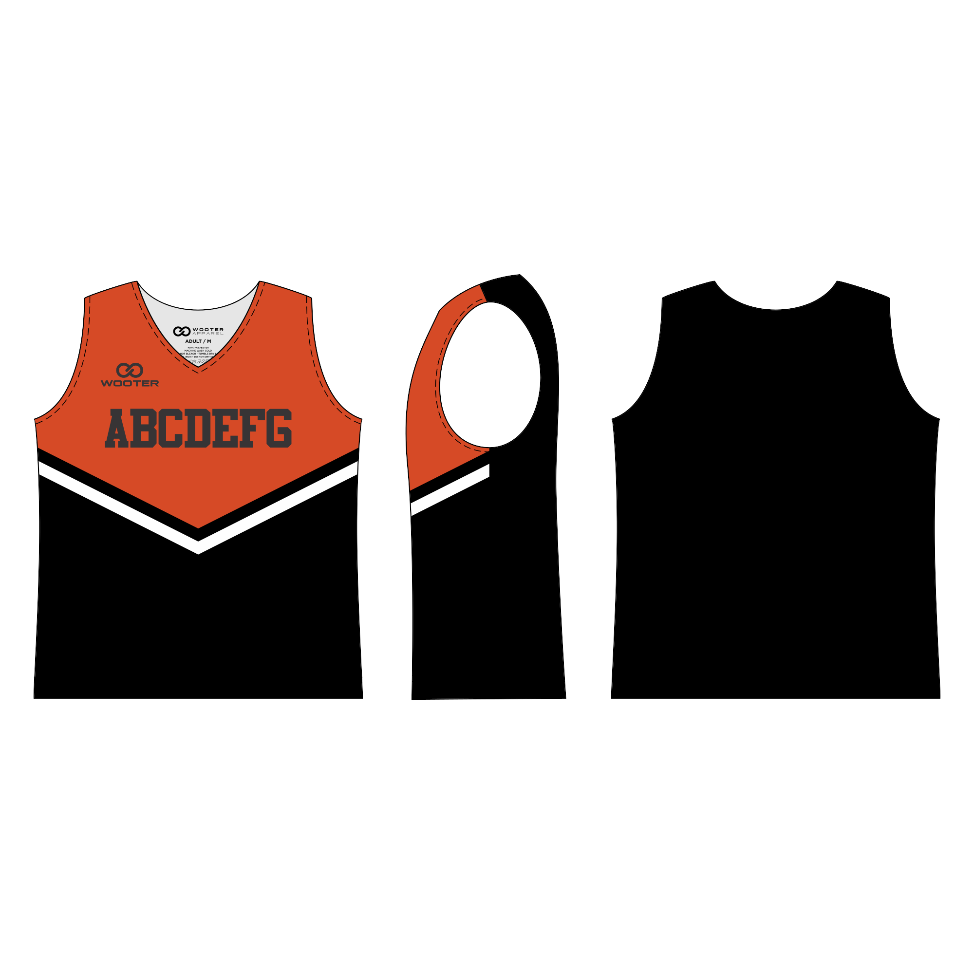 Custom Sleeveless Cheerleading Shells - 014