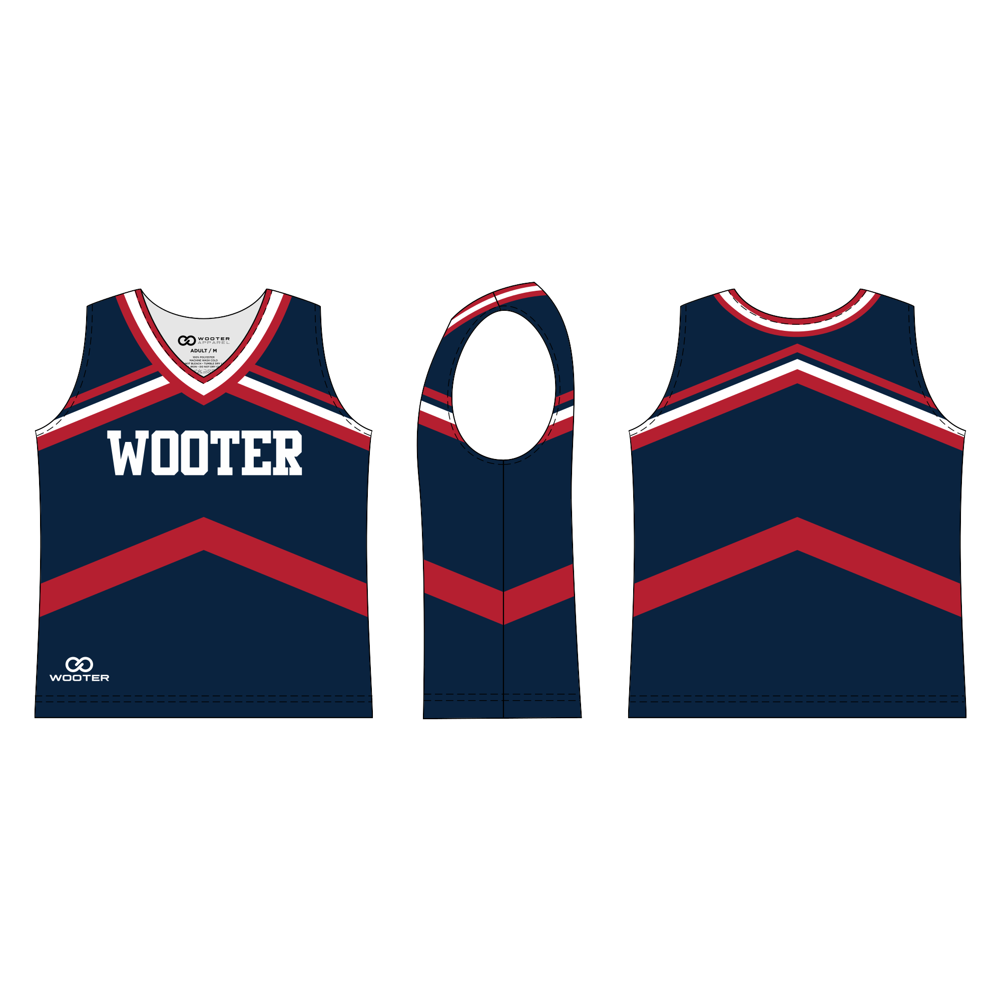 Custom Sleeveless Cheerleading Shells - 004