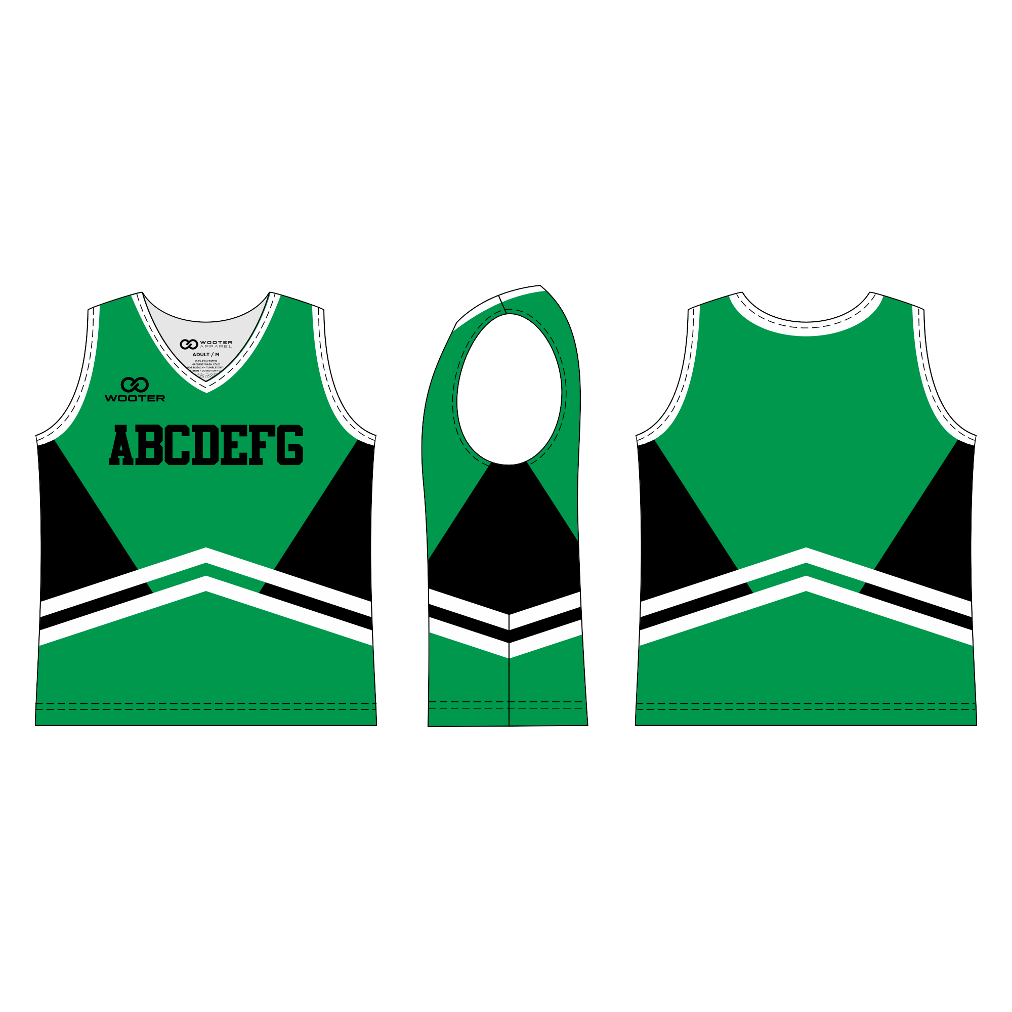 Custom Sleeveless Cheerleading Shells - 013