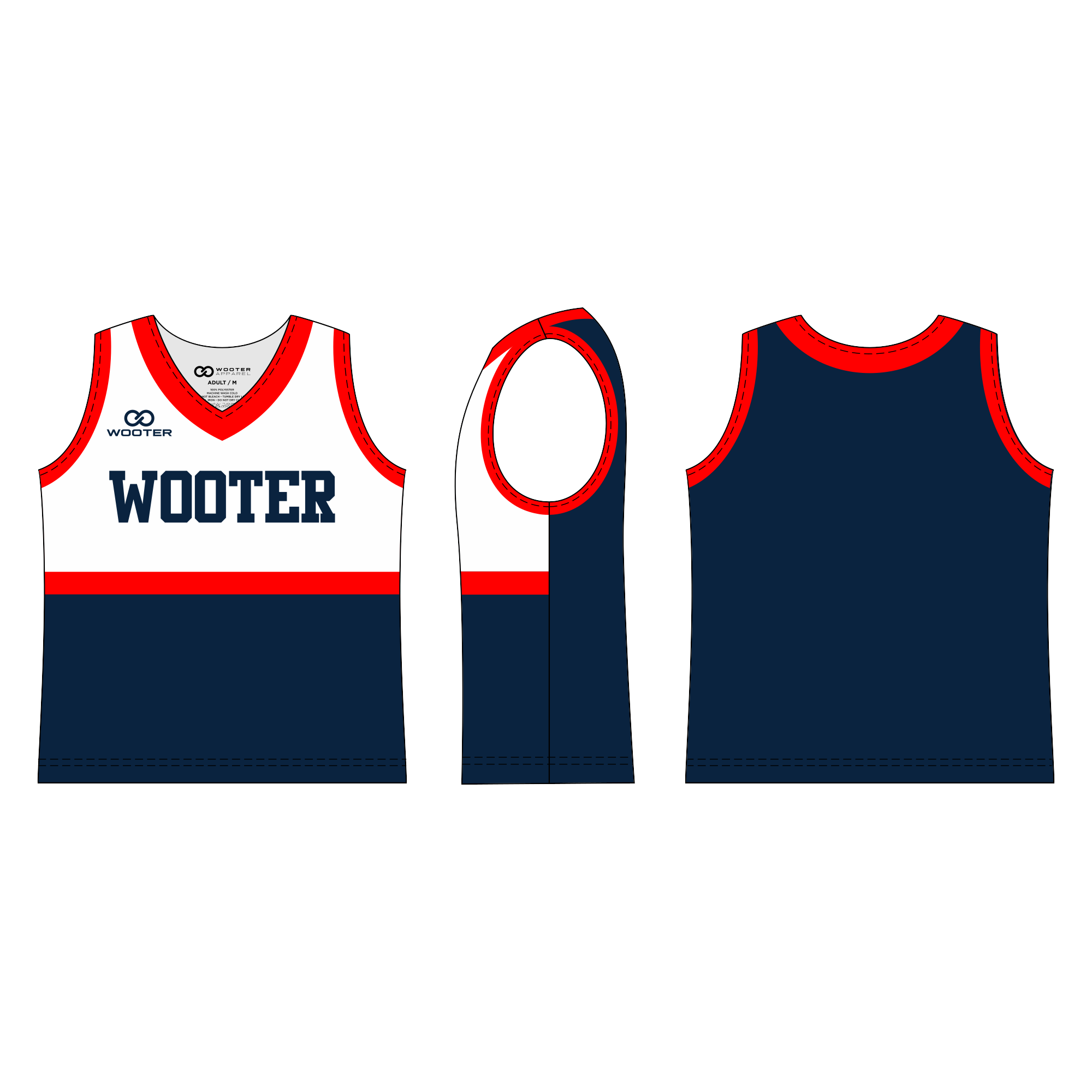 Custom Sleeveless Cheerleading Shells - 016