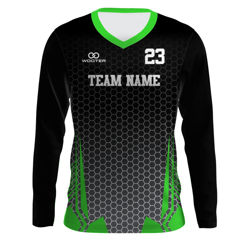 Custom Long Sleeve V-Neck T-Shirts - 003