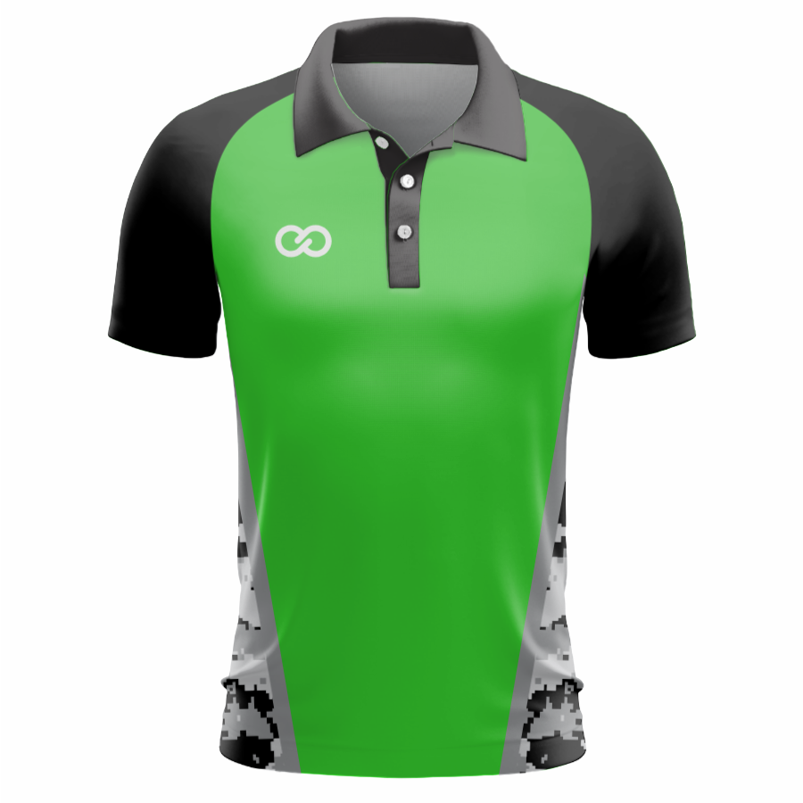 Custom Polo Shirts (Raglan Sleeve) - 04 - Digital Camo
