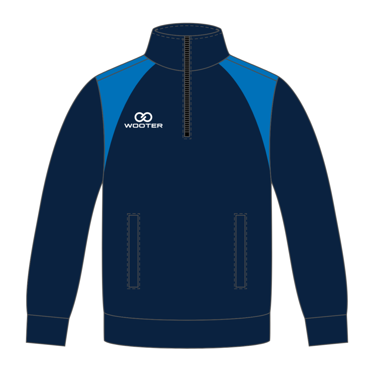 Custom ¼ Zip Warmup Jackets - 009 - Gameflow