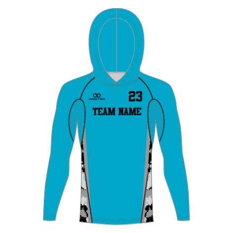 Custom Long Sleeve Hooded Compression Shirts - 02 - Camo