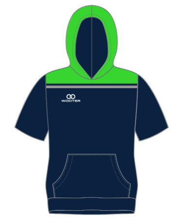 Custom Short Sleeve Hoodies - 04 - Slate