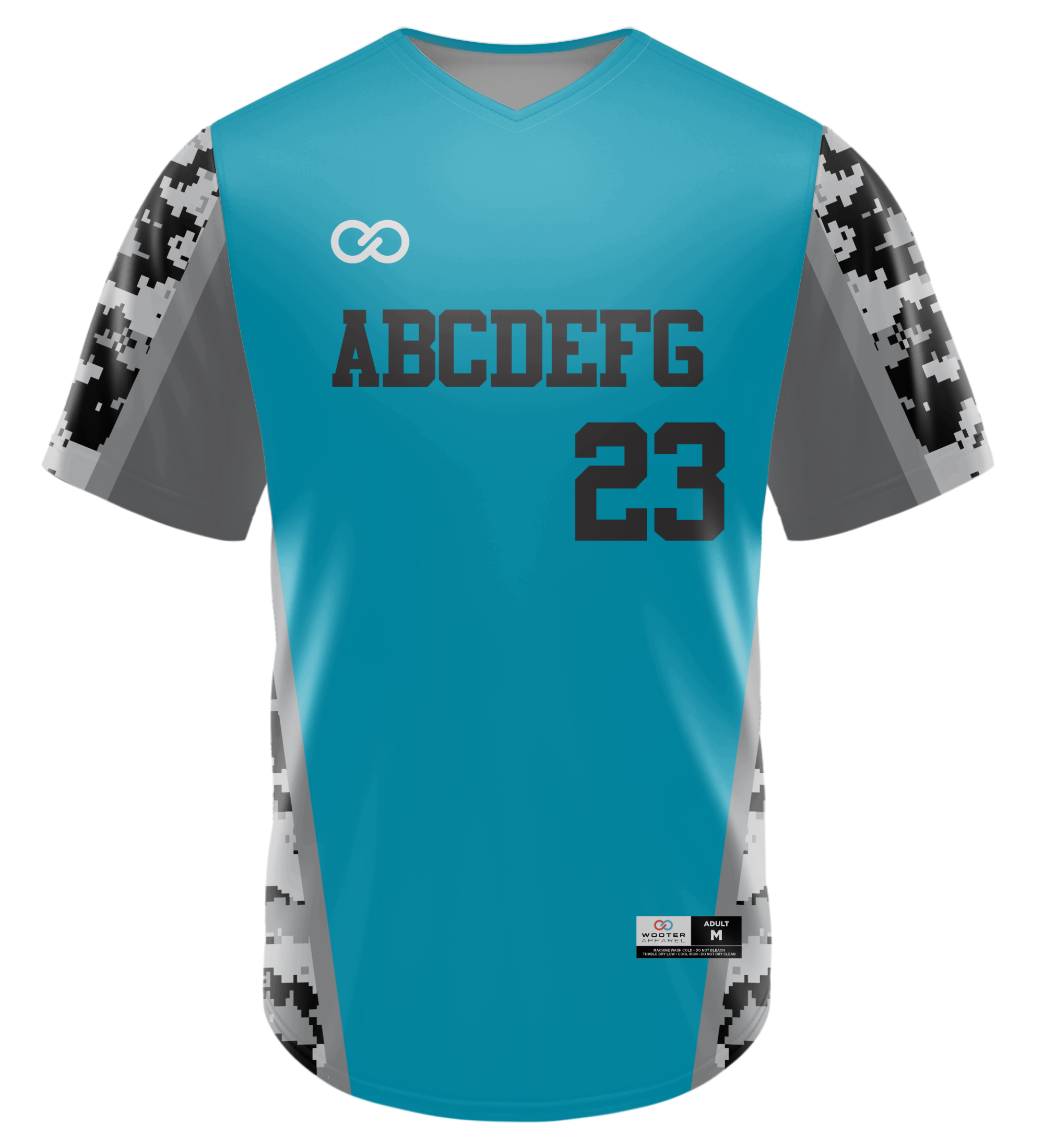 Custom V-Neck Softball Jerseys - 02 - Camo