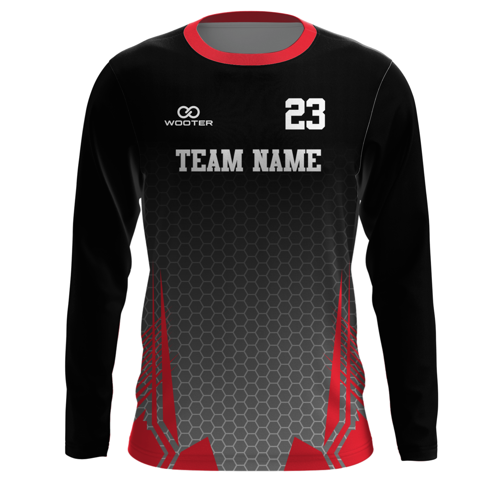 Custom Long Sleeve Crew Neck T-Shirts - 003