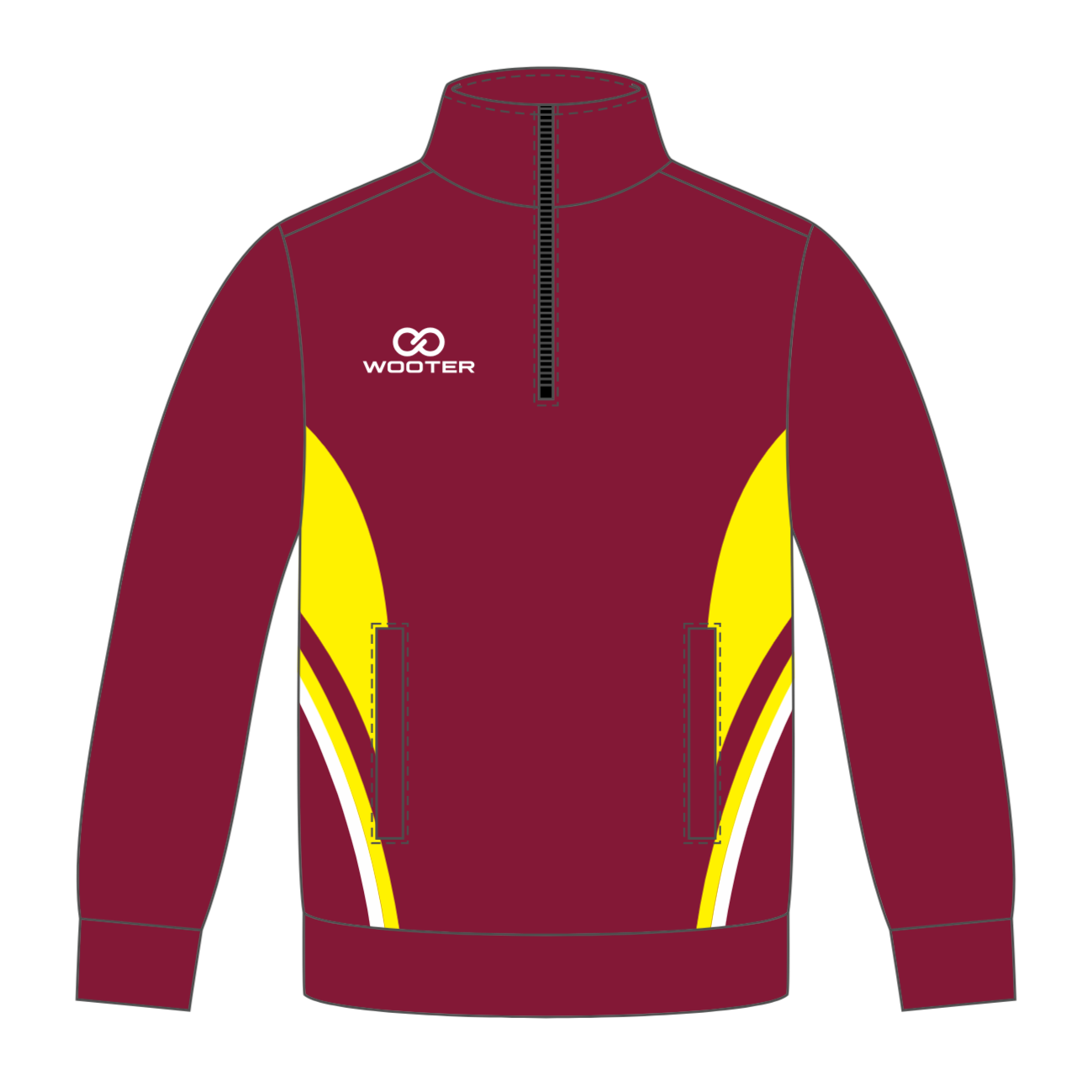 Custom ¼ Zip Warmup Jackets - 003 - Comet