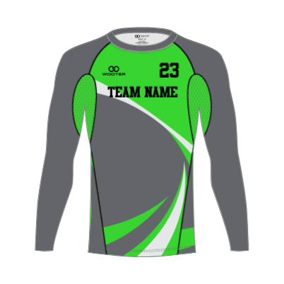 Custom Long Sleeve Compression Shirts - 03 - Wave