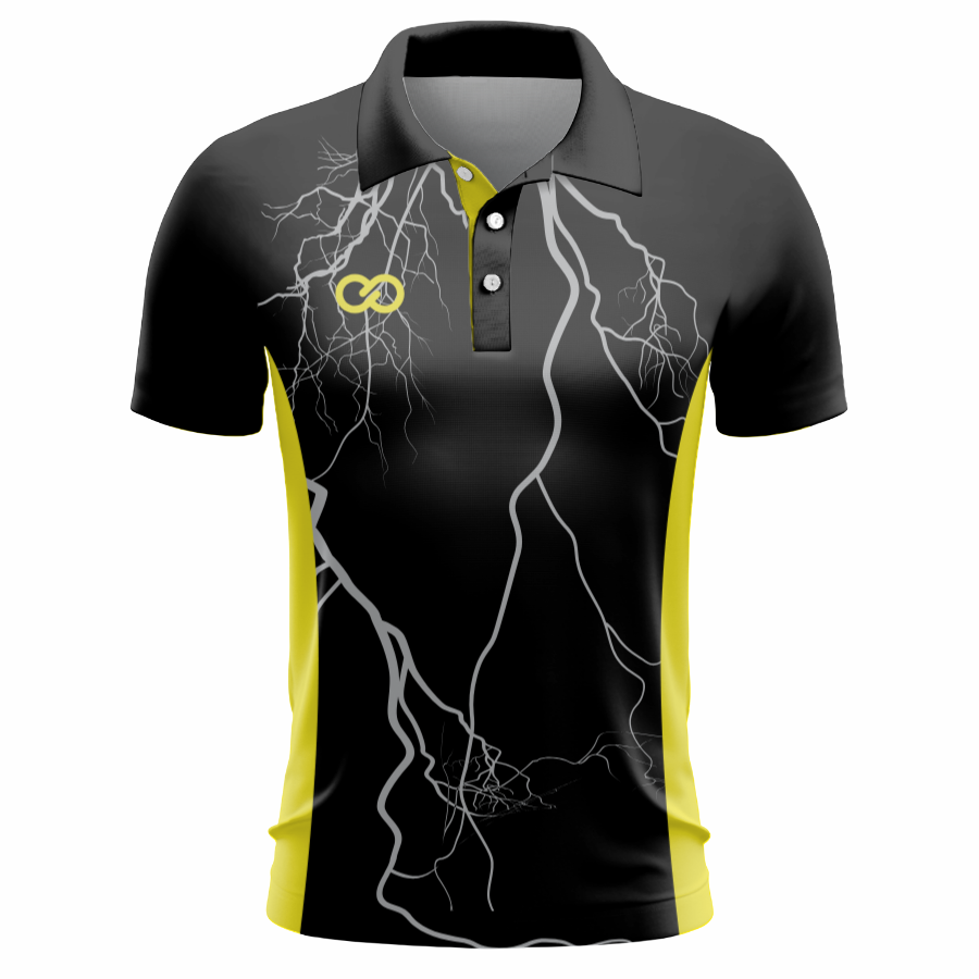 Custom Polo Shirts (Raglan Sleeve) - 07 - Lightning