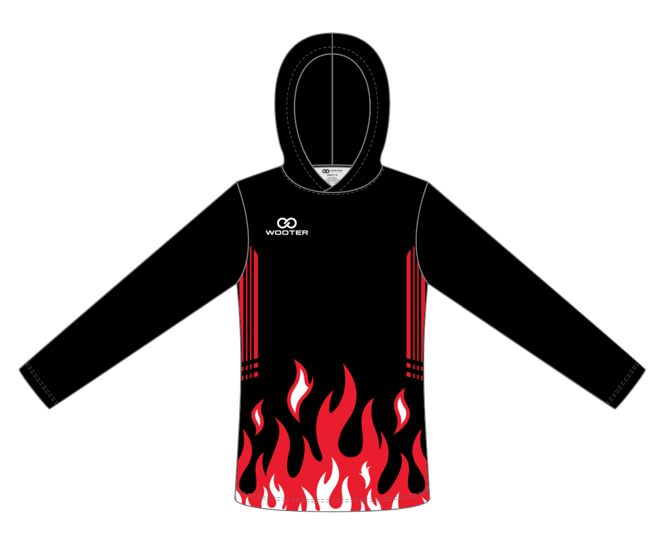 Custom Long Sleeve Hoodie Shooting Shirts - 005