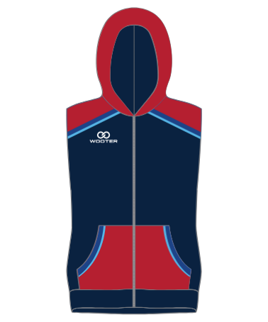 Custom Sleeveless Zip-Up Hoodies - 010