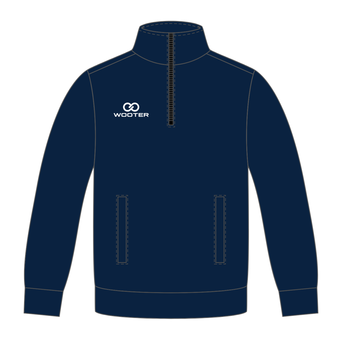 Custom ¼ Zip Warmup Jackets - 001 - Plain
