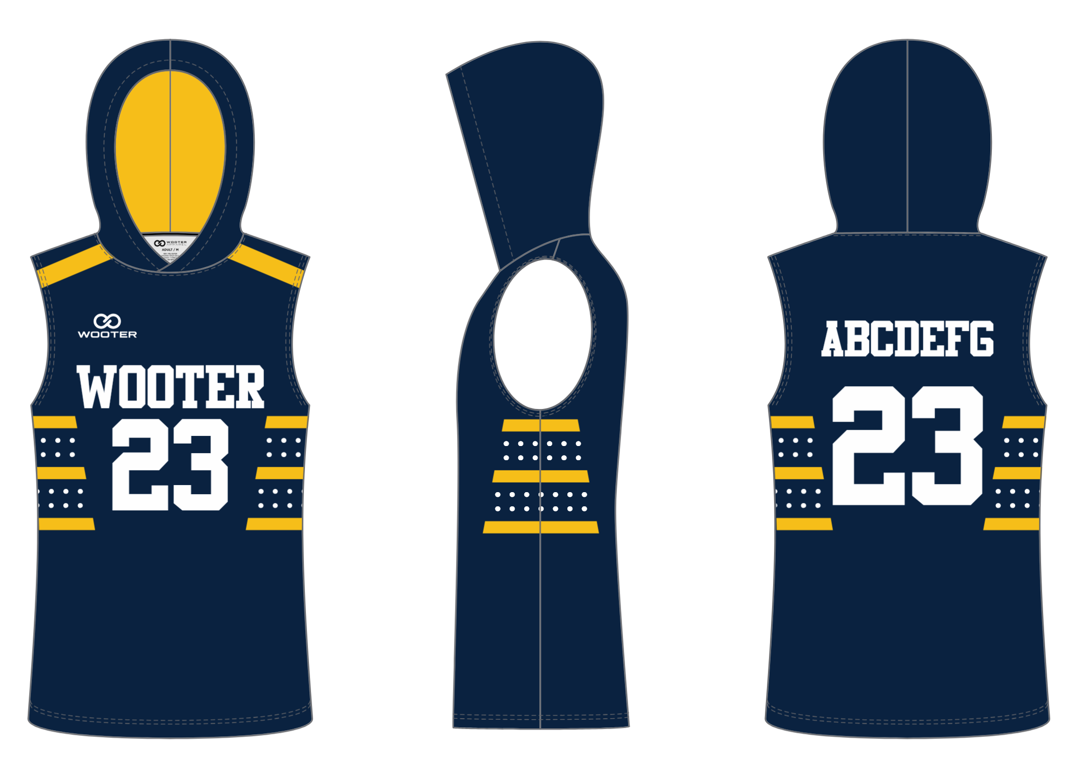 Custom Sleeveless Hoodie Shooting Shirts - 009