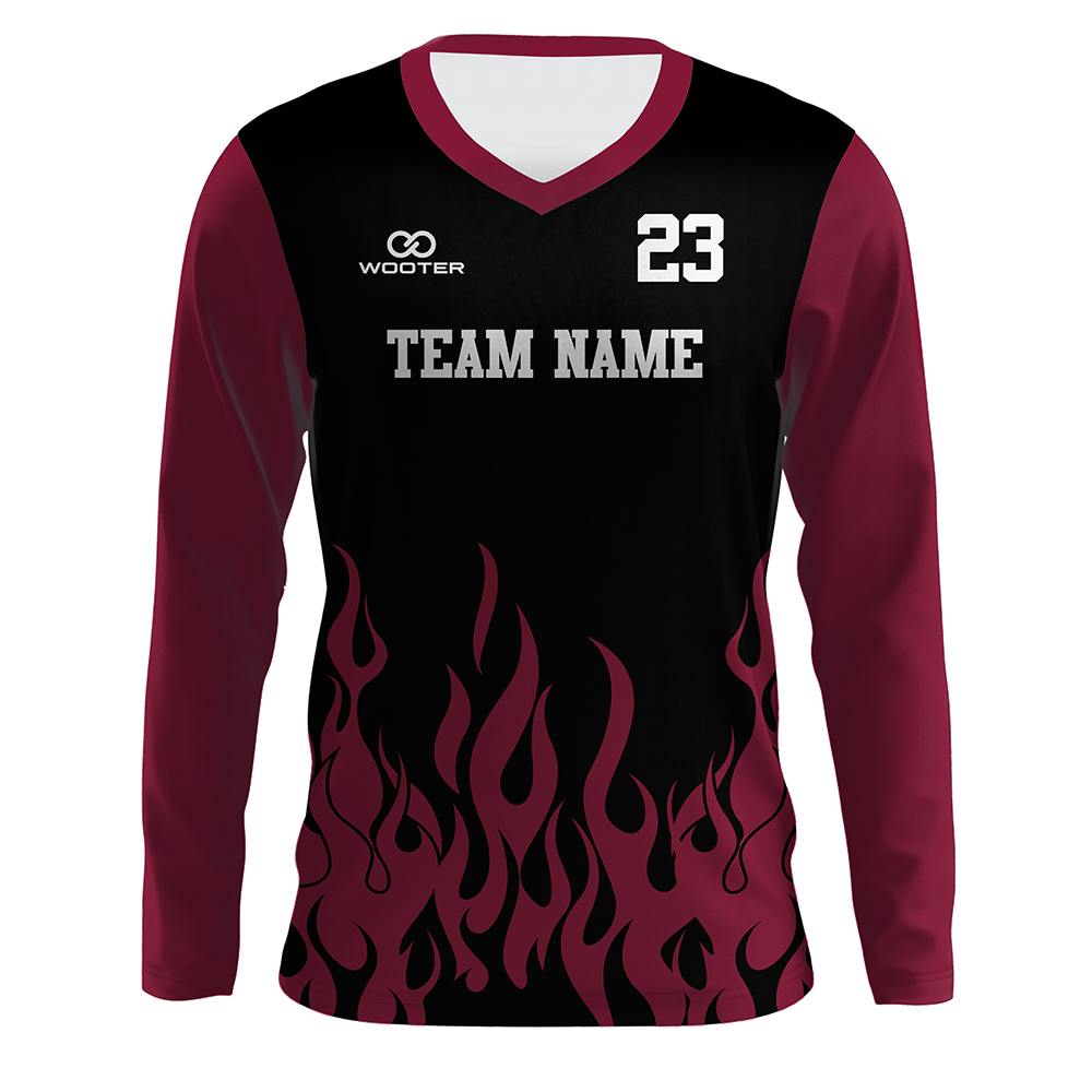 Custom Long Sleeve V-Neck T-Shirts - 007