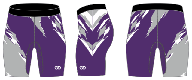 Custom 3.5" Compression Shorts (Womens/Girls) - 04 - Raptor