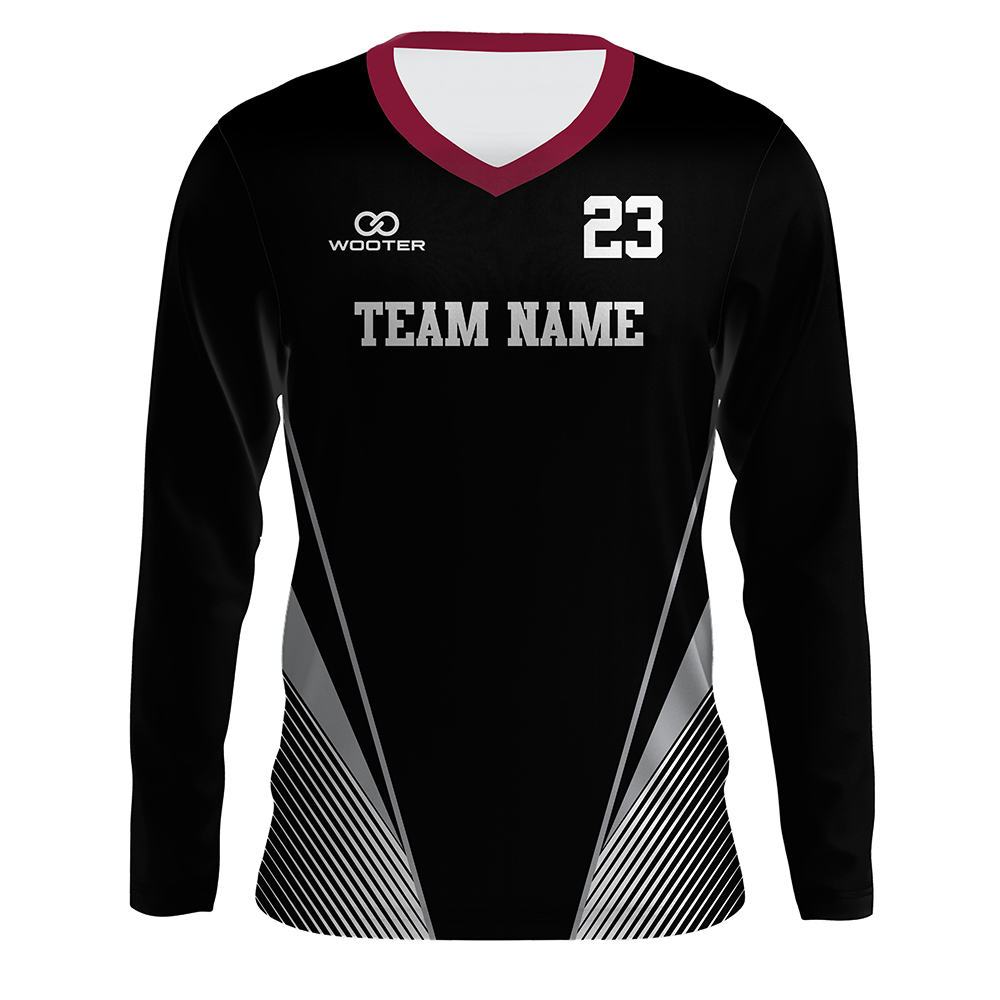 Custom Long Sleeve V-Neck T-Shirts - 005