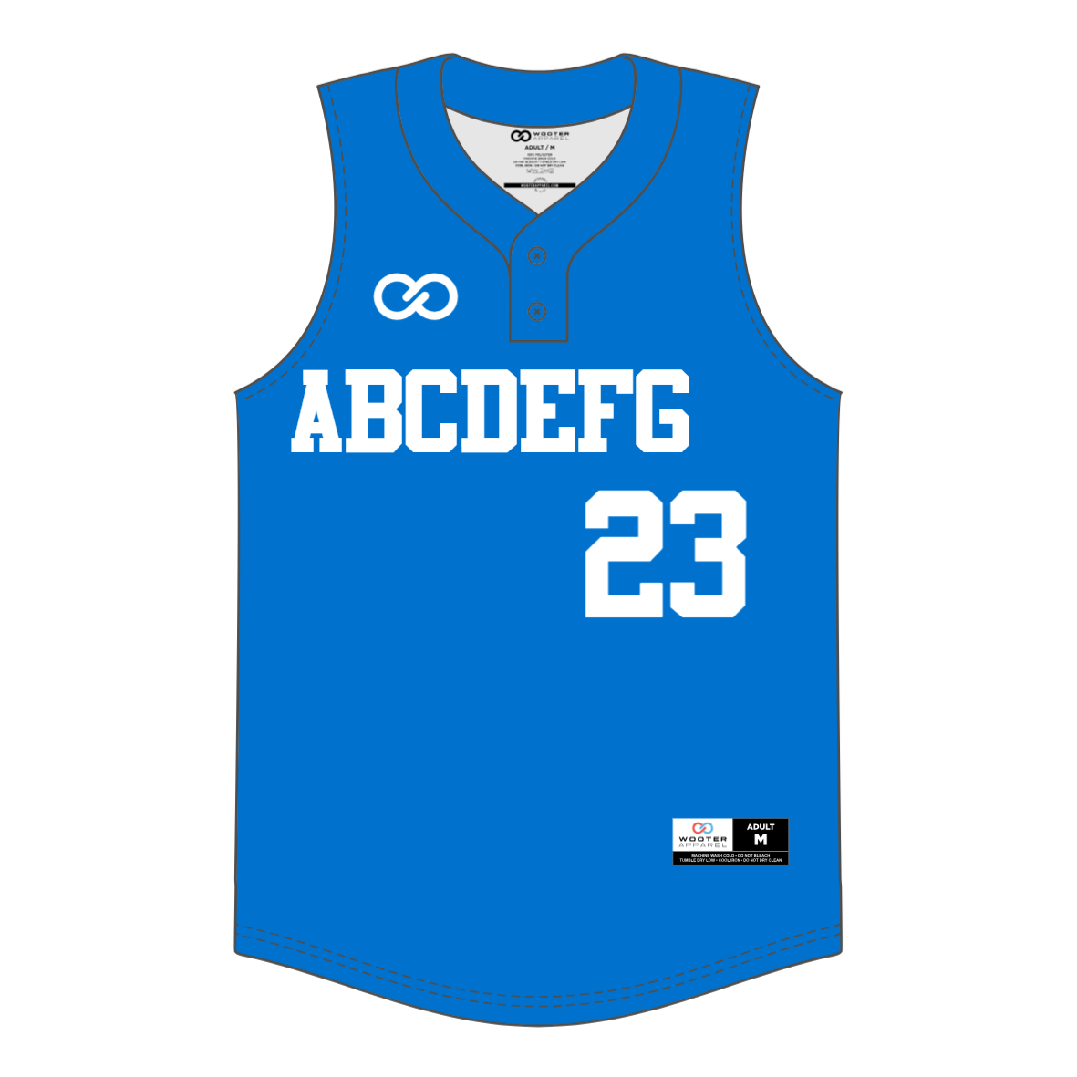 Custom Racerback V-Neck Softball Jerseys - 01 - Plain