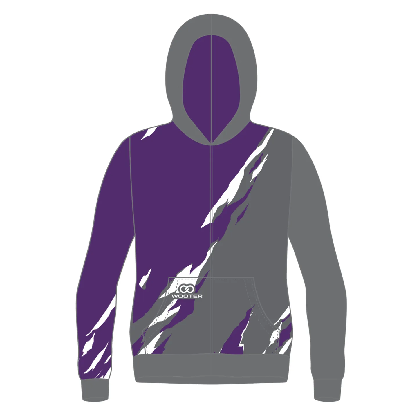 Custom Zip-Up Hoodies - 02 - Raptor