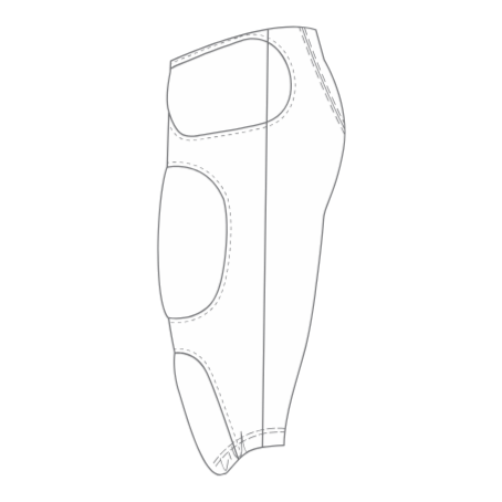 Custom Integrated Football Pants (Low Rise) - 001 - Plain