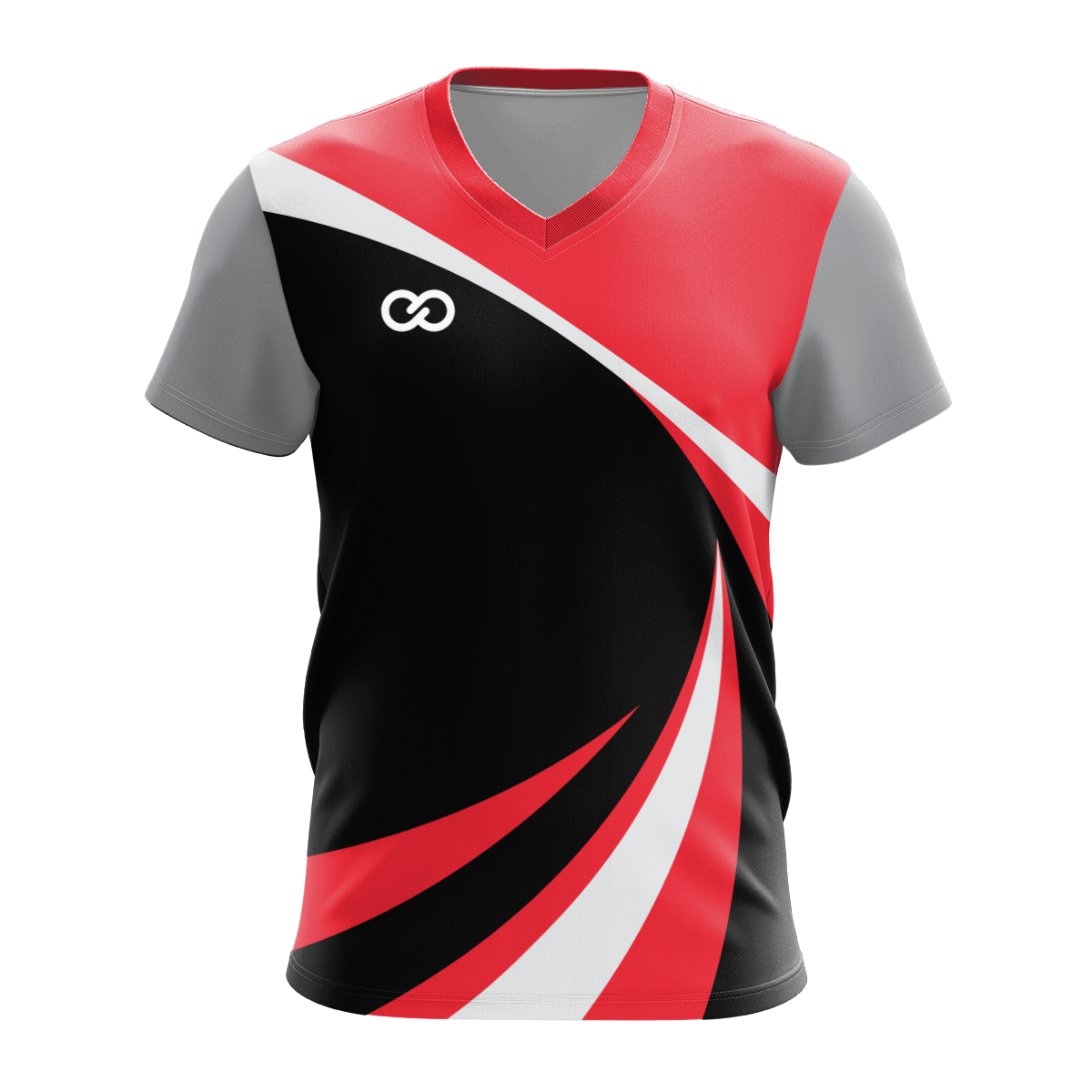 Custom V-Neck T-Shirts - 03 - Wave