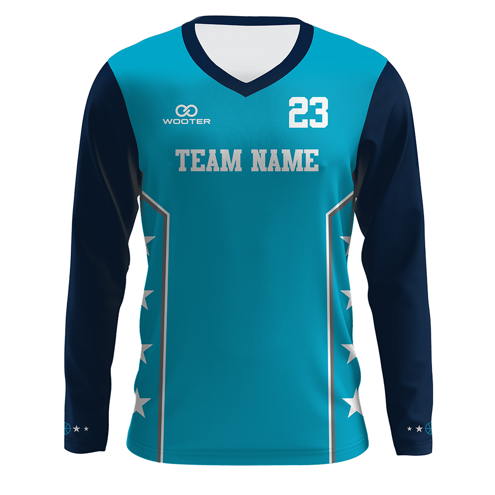 Custom Long Sleeve V-Neck T-Shirts - 006