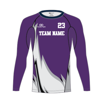 Custom Long Sleeve Compression Shirts - 04 - Flames