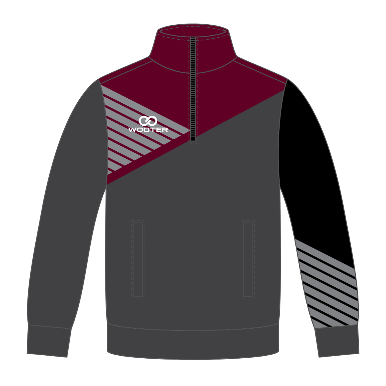 Custom ¼ Zip Warmup Jackets - 006 - Upcourt