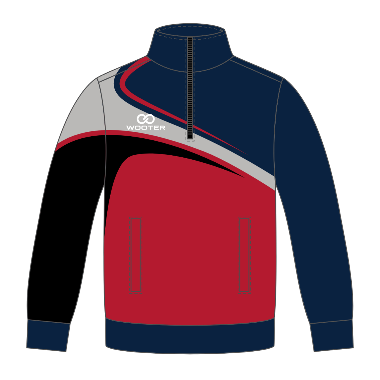 Custom ¼ Zip Warmup Jackets - 005 - Lockstep