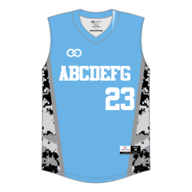 Custom Sleeveless V-Neck Softball Jerseys - 02 - Camo