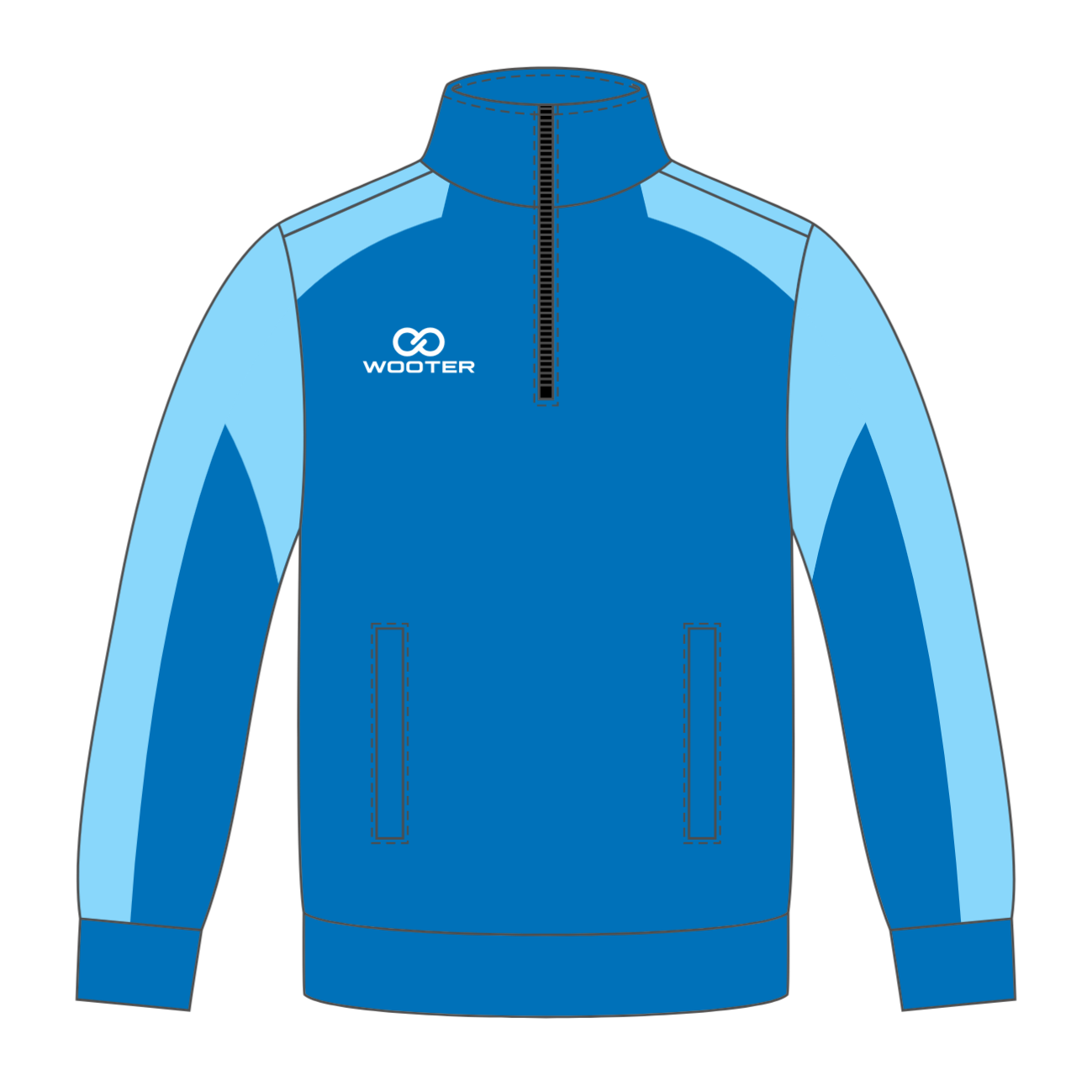 Custom ¼ Zip Warmup Jackets - 007 - Downfield