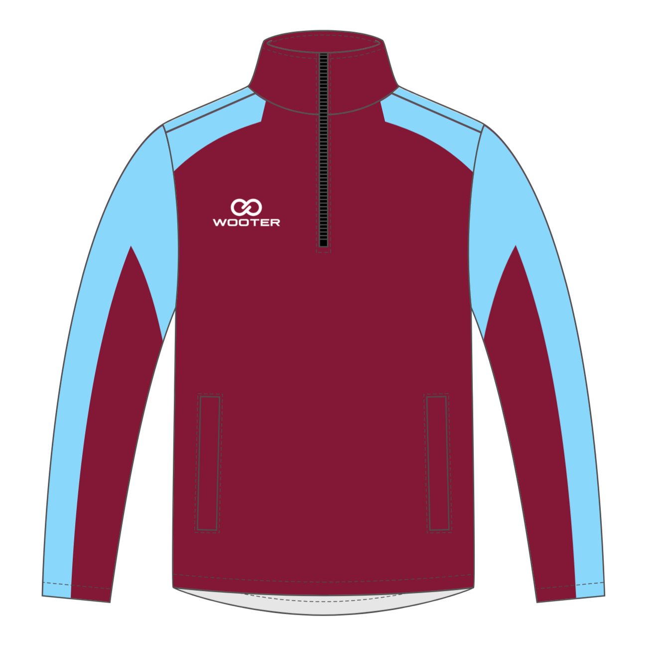 Custom Cuffless ¼ Zip Warmup Jackets - 007