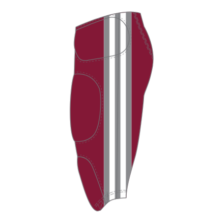 Custom Integrated Football Pants (Low Rise) - 005 - Stripes Penta