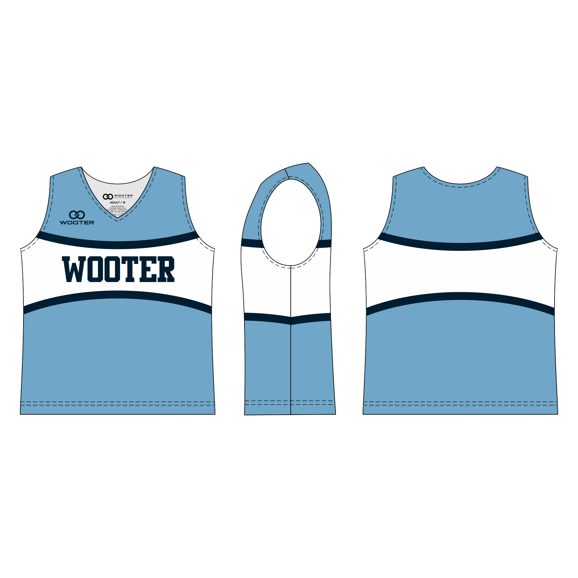 Custom Sleeveless Cheerleading Shells - 003