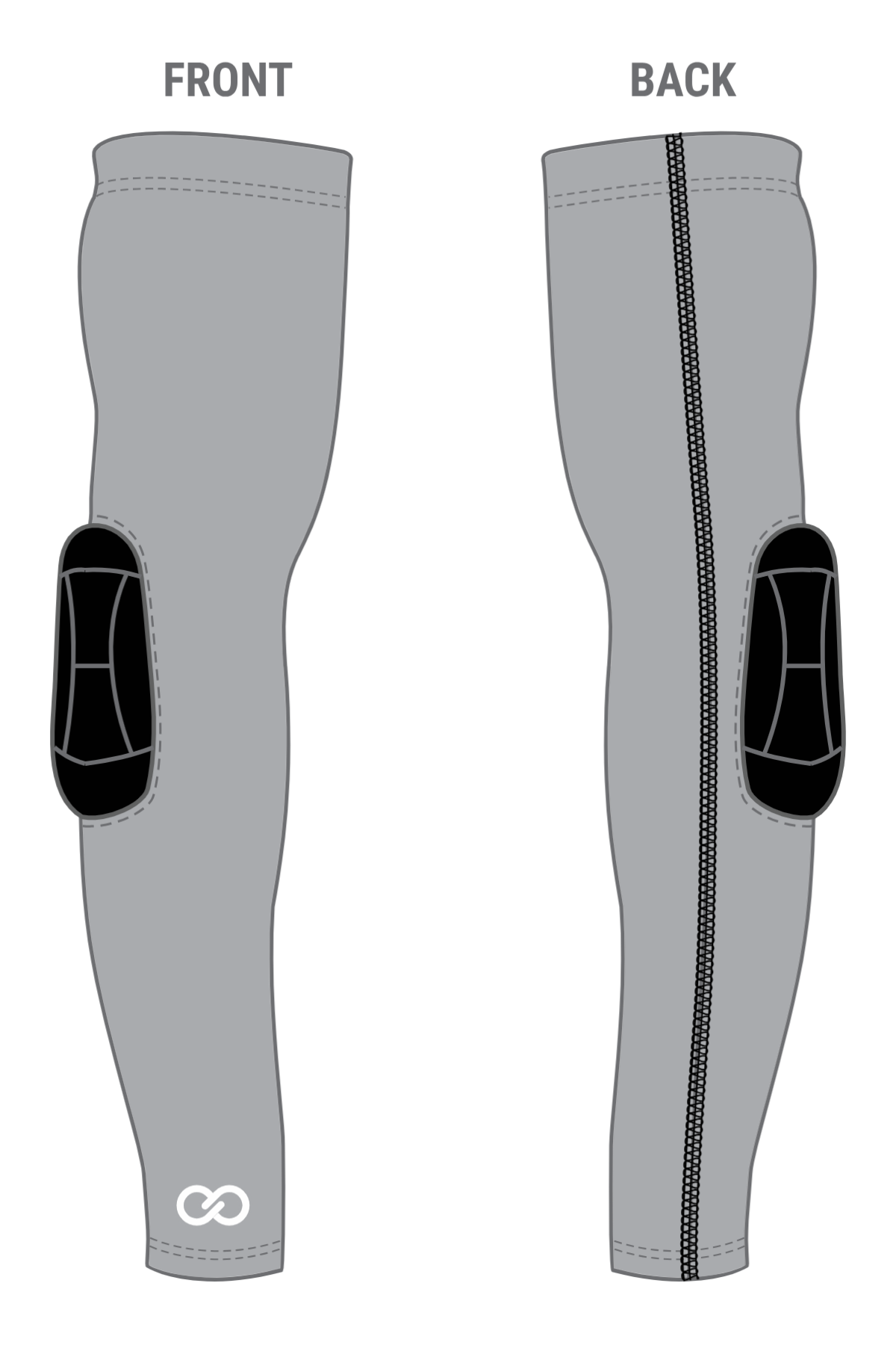 Custom Shooting Sleeves with Padding - Plain