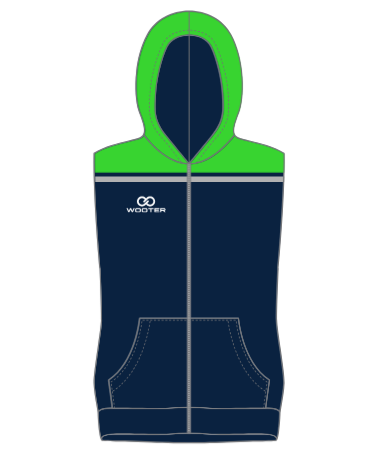 Custom Sleeveless Zip-Up Hoodies - 004